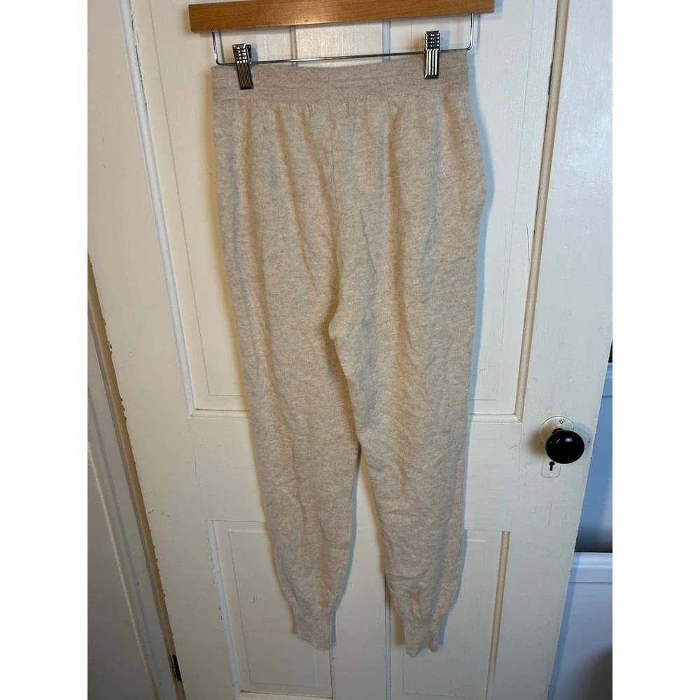 Naadam Signature 100% Cashmere Jogger Pants Oatmeal XXS